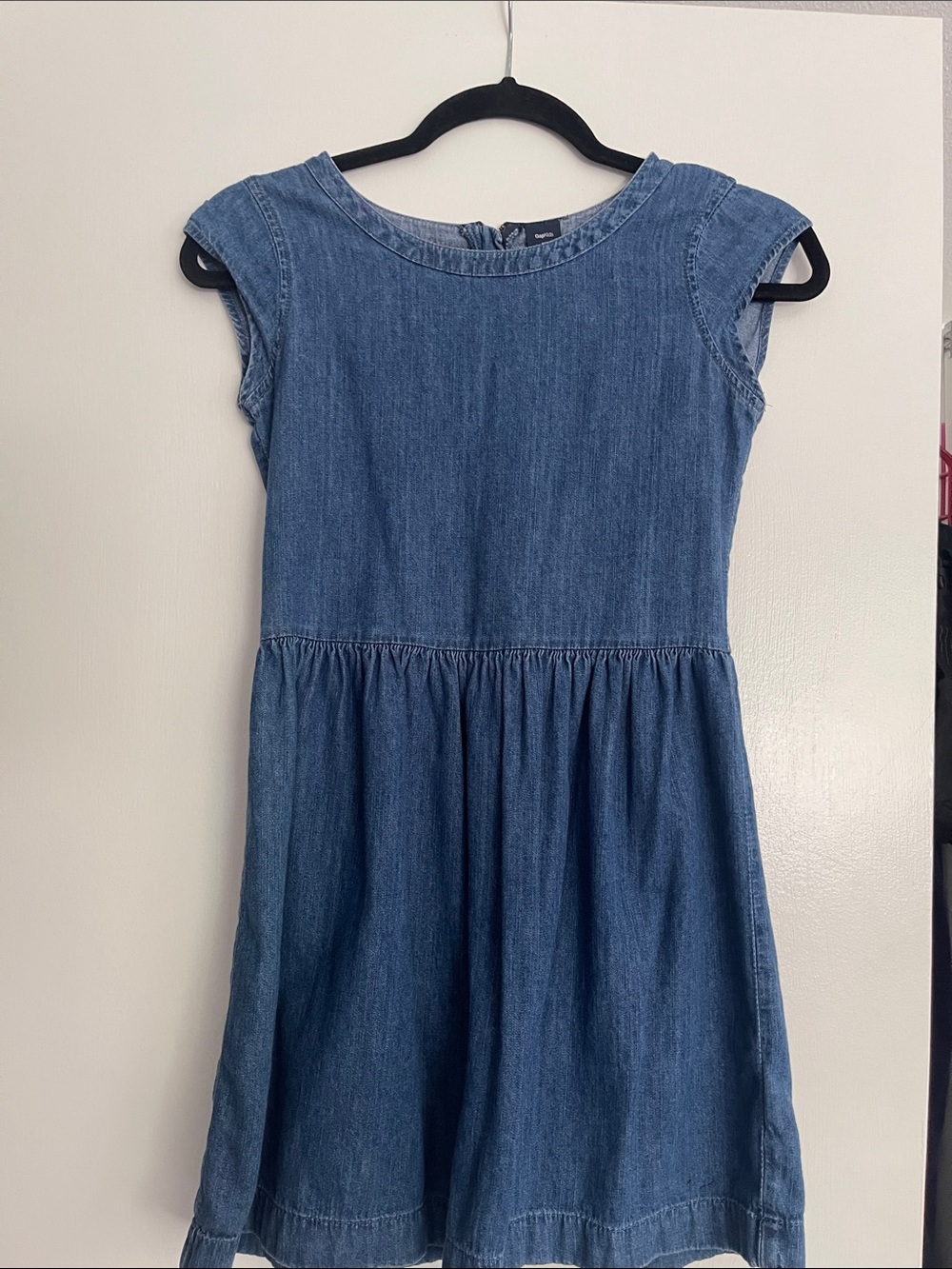 GAP Denim Cap-Sleeve Dress - Blue Denim